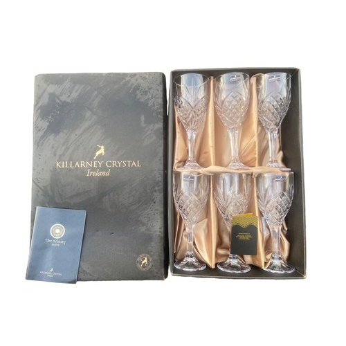 119 - AS NEW BOXED KILLARNEY CRYSTAL GLASS SET