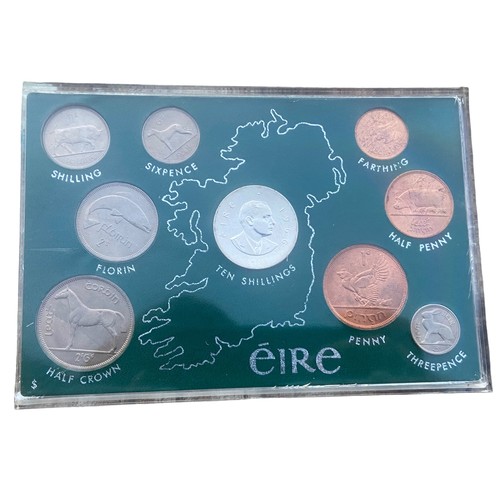 178 - A COMPLETE CASED SET OF 1966 EIRE COINS