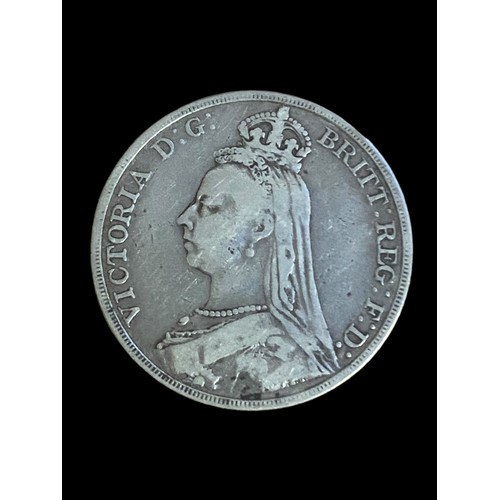 411 - 1891 VICTORIA SILVER CROWN