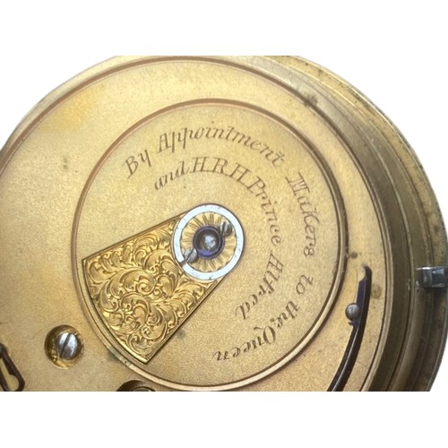 564 - A LARGE 19TH CENTURY 18CT GOLD POCKET WATCH BY THOMAS RUSSELL (LONDON) WITH CHESTER HALLMARKS FOR 18... 