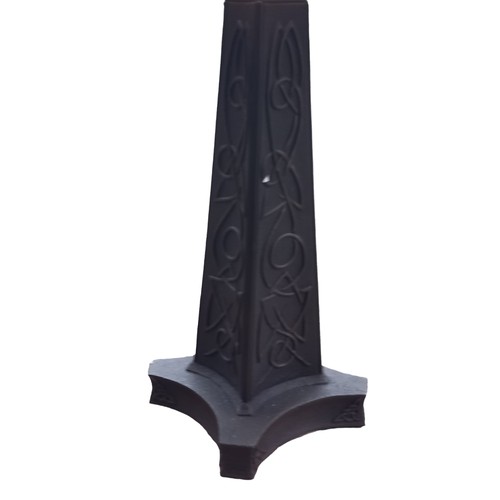 625 - A HEAVY GENINSIS BRONZE CELTIC FINISHED TABLE LAMP 24