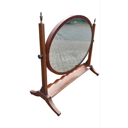 652 - A VICTORIAN DRESSING MIRROR 24 x 19