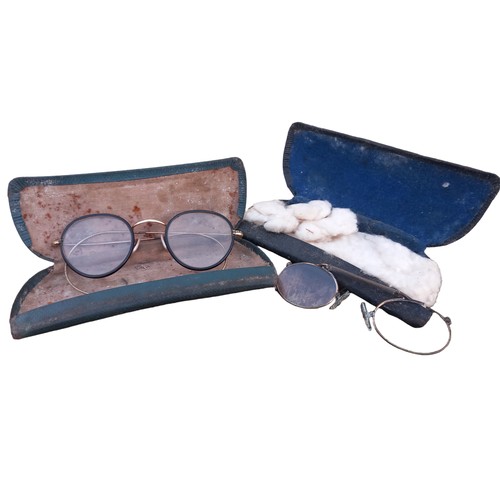 671 - 2 PAIRS OF VINTAGE SPECTACLES