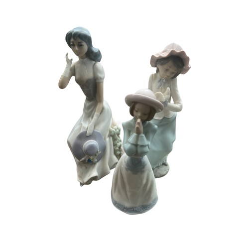 41 - 2 NAO FIGURINES & 1 OTHER