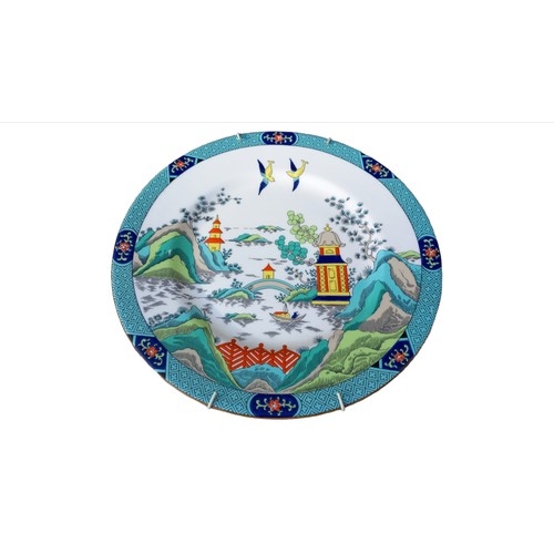 42 - A COALPORT CHINESE WILLOW PATTERN PLATE 10