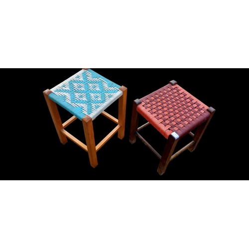 102 - 2 ROPE STOOLS