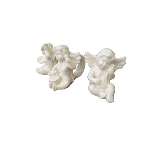 129 - 6 MUSICAL CHERUB NAPKIN RINGS