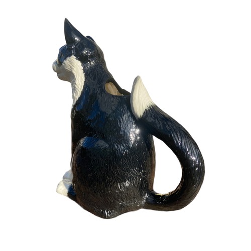 73 - BORDER FINE ARTS POTTERY COMPANY BLACK AND WHITE CAT JUG 6