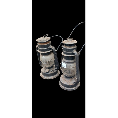 173 - 2 HURRICANE LAMPS