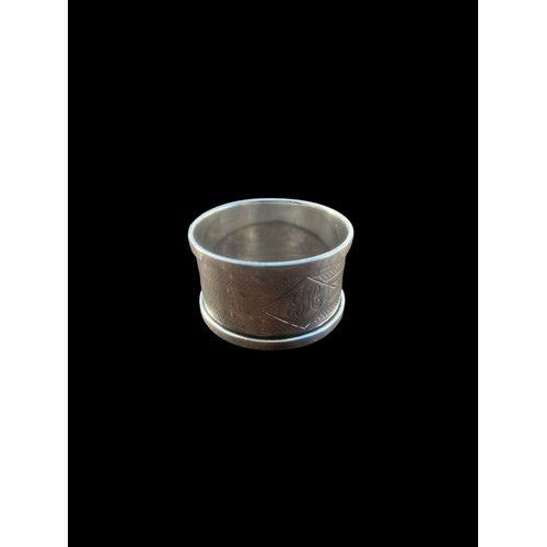 218 - BIRMINGHAM SILVER NAPKIN RING 14.8gms