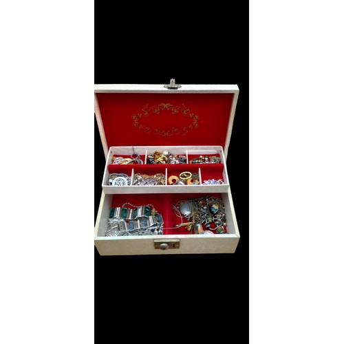 35 - BOX OF MIXED COSTUME JEWELLERY