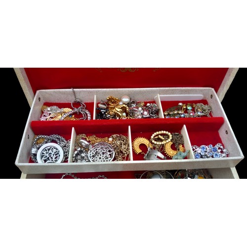 35 - BOX OF MIXED COSTUME JEWELLERY