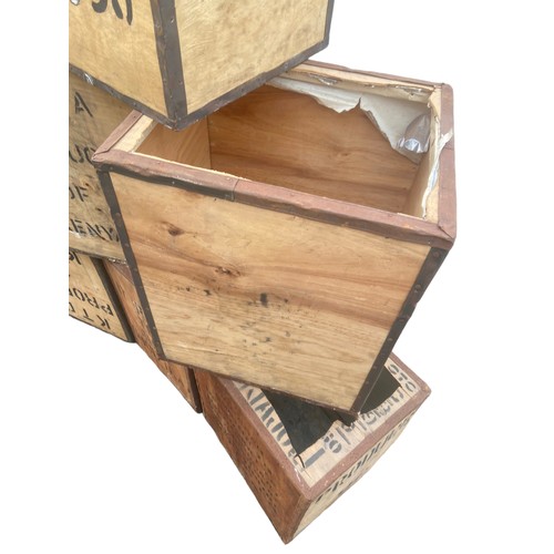 50 - 6 TEA CHESTS/BOXES