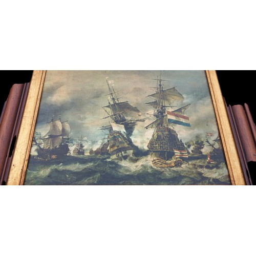 76 - OILGRAPH OF SHIPS 28x25