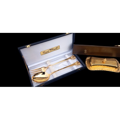 88 - CANTEEN OF GOLD PLATED CUTELRY