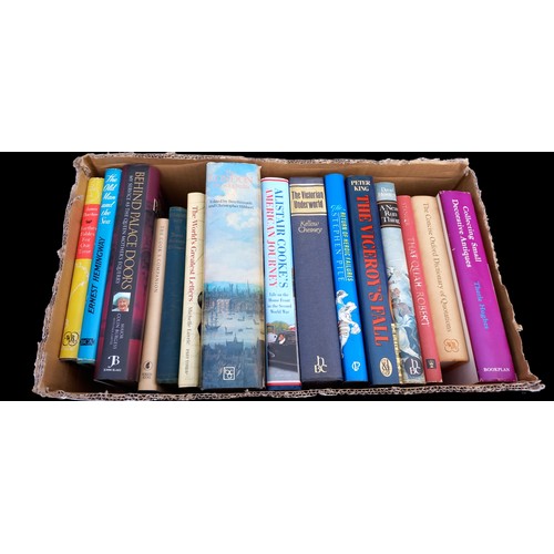 110 - A BOX OF ASSORTED BOOKS