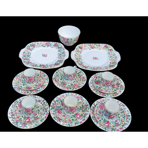 119 - 21 PIECE STAFFORDSHIRE COFFEE SERVICE