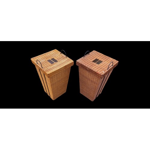 125 - 2 MATCHING WICKER BASKETS/LAUNDRY