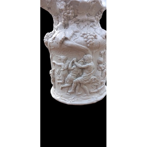 150 - AN ANTIQUE CHARLES MEIGH BUCHANLIAN DANCE/RUBENS STONEWWARE MOULDED JUG 1844 (KITE MARK TO BASE) 9