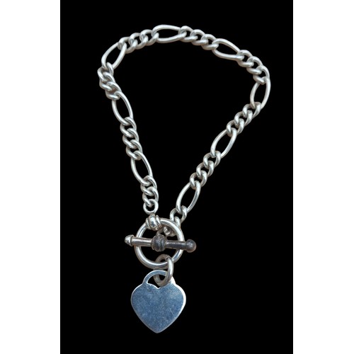 281 - 925 SILVER BRACELET AND CHARM