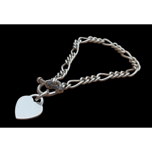 281 - 925 SILVER BRACELET AND CHARM
