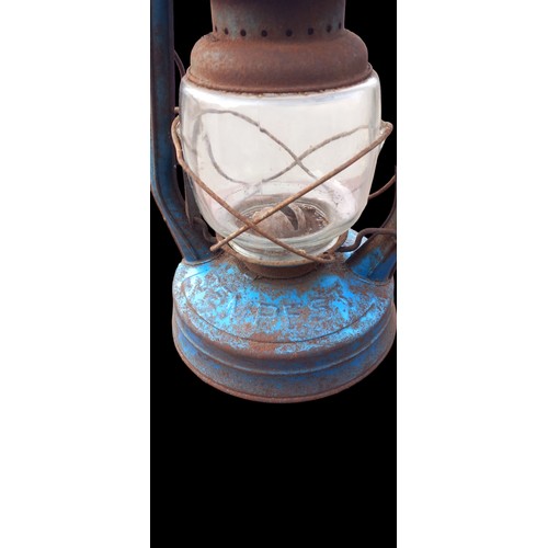 292 - A BLUE TILLEY LAMP