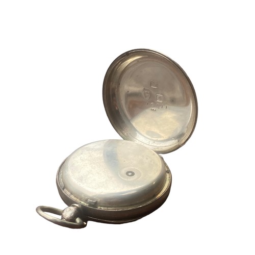 578 - A BEAUTIFULLY HALLMARKED CHESTER SILVER POCKET WATCH DATED 1901 BY THOMAS RICHARD ARNOTT (MISSING GL... 