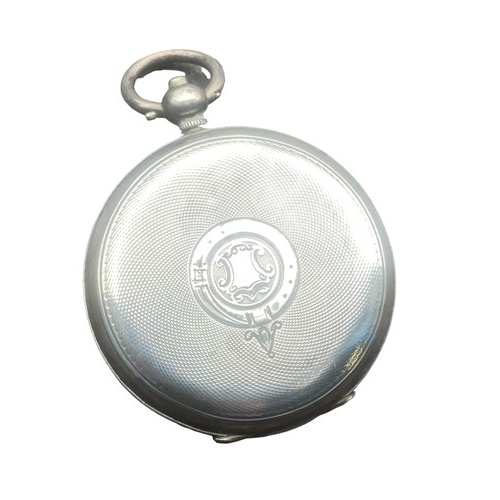 582 - AN ORNATESILVER POCKET WATCH FULL HALLMARK