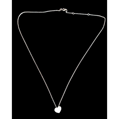 565 - PETITE CENTRE HEART 9CT GOLD NECKLACE 20