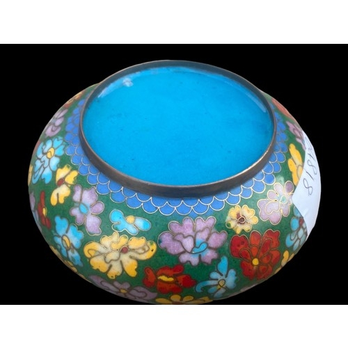 66 - A VINTAGE CLOISONNE POT