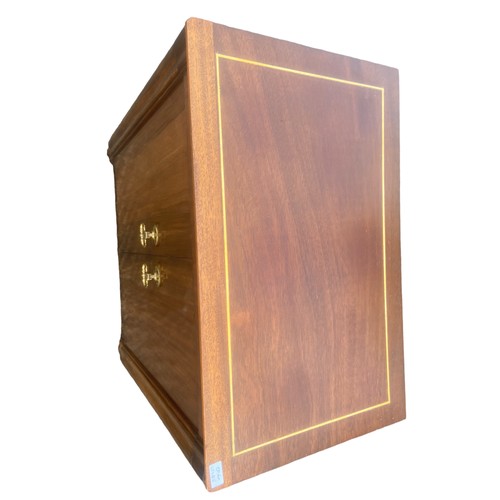 4 - AN INLAID MAHOGANY MUSIC CABINET