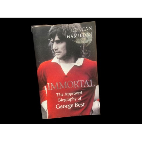 38 - 3 BOOKS ON GEORGE BEST 1 OF WHICH IS SIGNED BY ALEX BEST