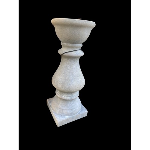 60 - 3 NEW STONEARWARE STYLE CANDLE STANDS 12