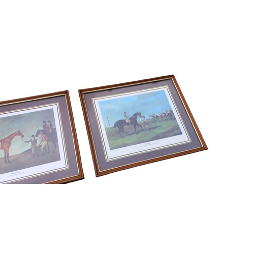 82 - 3 VINTAGE HORSE RACING PRINTS 13x11