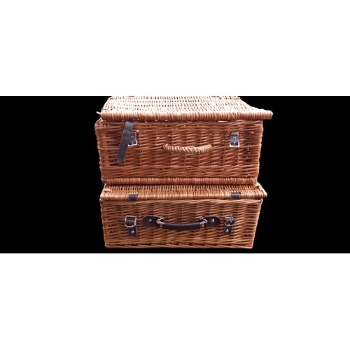 132 - 2 WILLOW HAMPER BASKETS