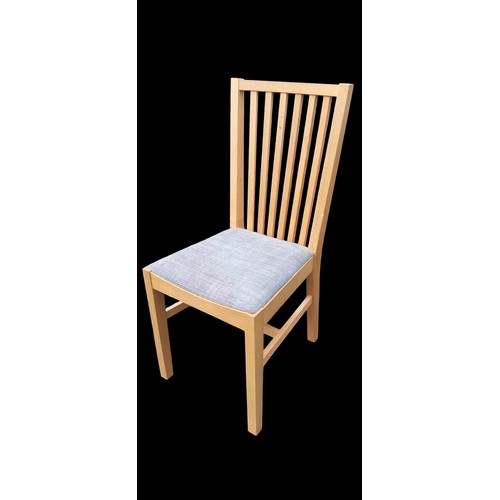 147 - 4 BEECH FRAME DINING CHAIRS