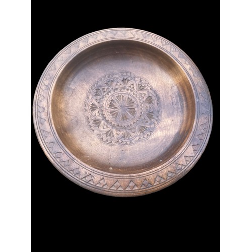 153 - 3 DECORATIVELY CARVED COLLECTIONS PLATES