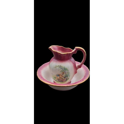 172 - SMALL WASH JUG AND BOWL