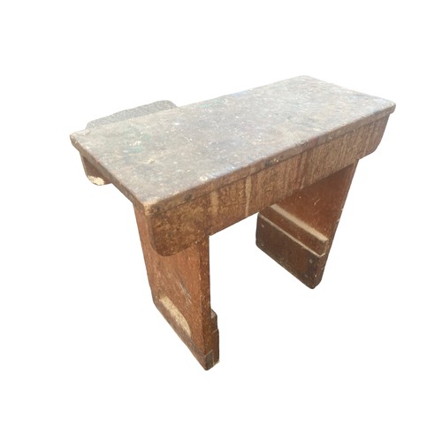 322 - A PINE STOOL