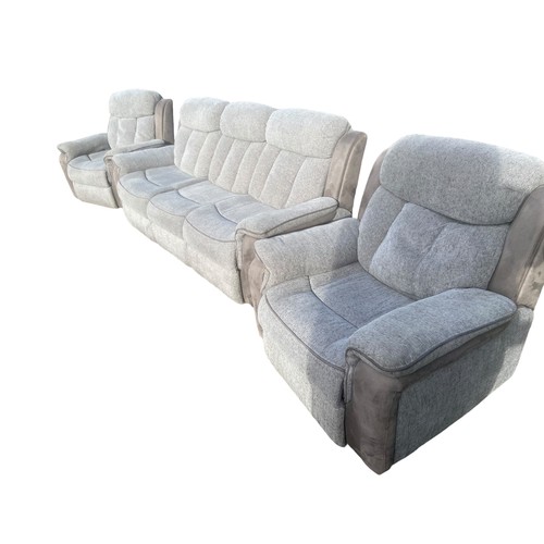 310 - GREY FABRIC 3-1-1 RECLINER SUITE