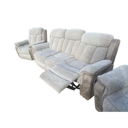 310 - GREY FABRIC 3-1-1 RECLINER SUITE