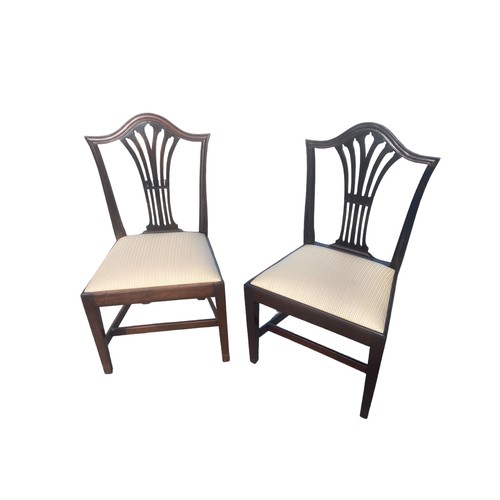 112 - A PAIR OF M BUTLER OF DUBLIN GEORGIAN IRISH CHAIRS