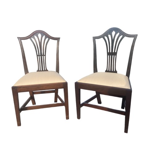 112 - A PAIR OF M BUTLER OF DUBLIN GEORGIAN IRISH CHAIRS