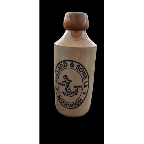 368 - 2 STONEWARE GINGER BEER BOTTLES