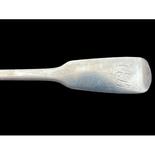 408 - GEORGIAN SILVER LONDON SPOON 36.4gms