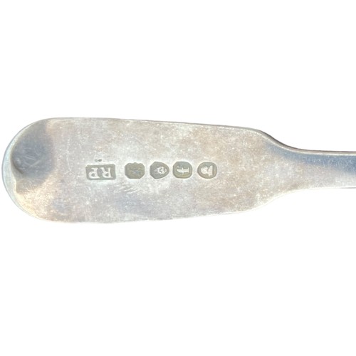 408 - GEORGIAN SILVER LONDON SPOON 36.4gms