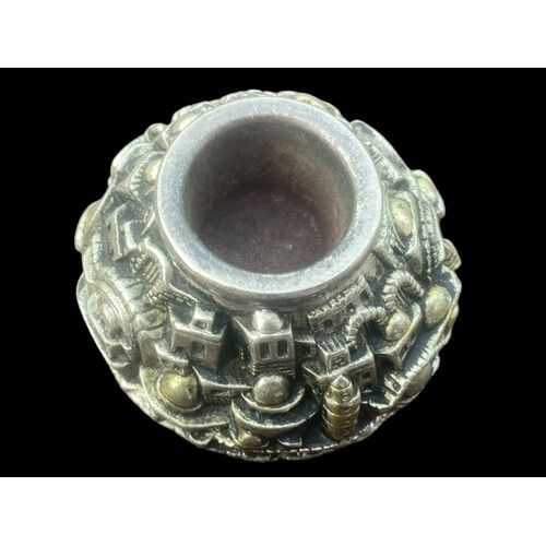 426 - JERUSALEM SILVER CANDLE HOLDER