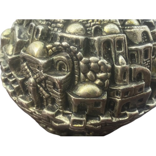 426 - JERUSALEM SILVER CANDLE HOLDER