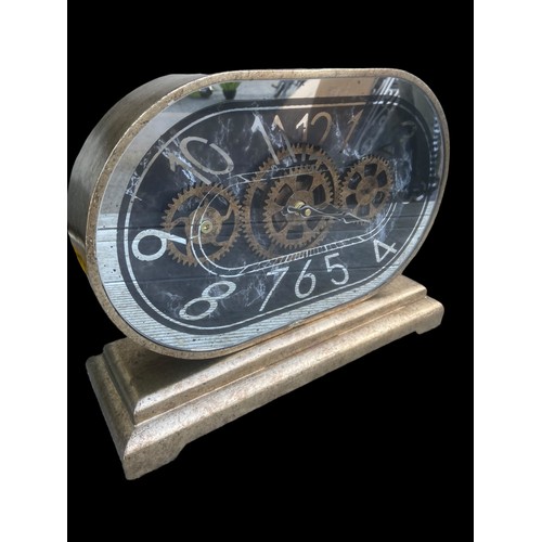 604 - A NEW OPEN ESCAPEMENT MIRRORED MANTLE CLOCK