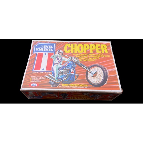 638 - A VINTAGE 1970'S EVIL KINEVIL CHOOPER KING OF THE STUNTMAN BY IDEAL